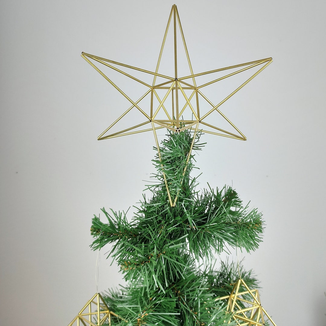 Moravian Star Christmas Tree Topper Christmas Ornament Metal Etsy