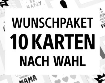 10 Karten nach Wahl \\ Postkarten DIN A6