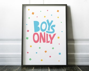 boys only \\ Artprint