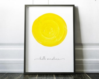 Hello sunshine \ \ Artprint