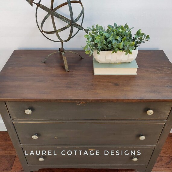 Sold Do Not Purchase Gray Brown Painted Dresser Rustic Etsy