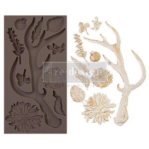 Loggers Lodge 2 Decor Mould | Redesign with Prima | Antler| Fall Decorating | Western | Ranch | Southwest
