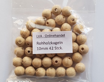 Holzkugeln Rohholzkugeln gebohrt 10mm