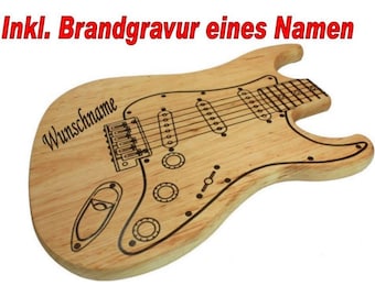 Schneidebrett, Brotzeitbr. in Form einer E Gitarre