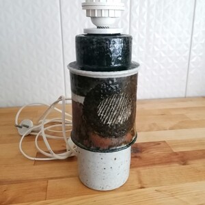 1970s stoneware lamp by Inger Persson, Rörstrand Atelje Sweden