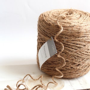 0.20 euros/meter 10 m jute cord 4 mm flax cord jute cord Vivant jute cord macrame craft DIY knotting binding garden decoration brown 72