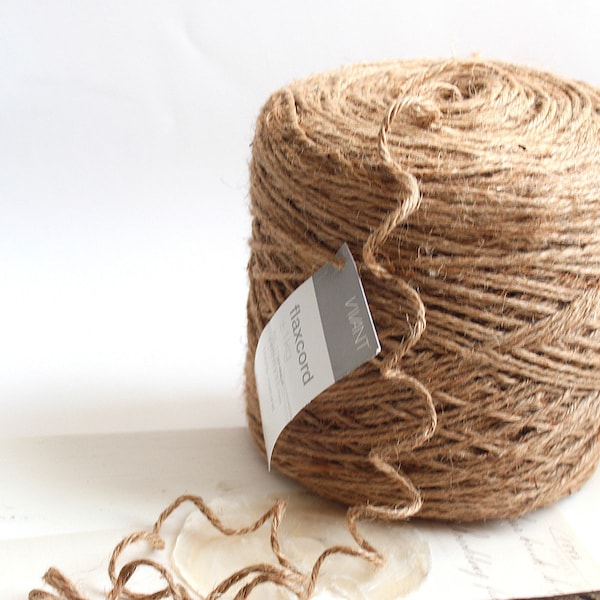 0,20 Euro/m  10m Juteschnur 4mm Flaxcord Jutekordel Vivant Jute Kordel Makramee Basteln DIY Knüpfen Binden Garten Deko Braun 72