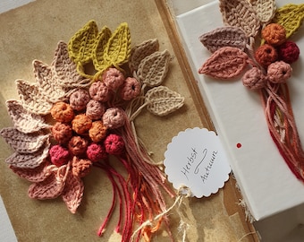 0.78Eur/piece crochet leaves & crochet berries 10 small application leaves berries patch crochet crochet leaf approx. 2 x 3 cm autumn