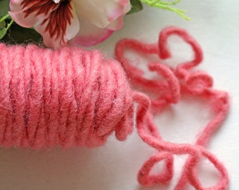 0.50 euros/meter 5 m felt cord 5 mm wick thread felt cord vintage pink RS09 felt ribbon felt wick wool wick Lehner wool decoration crafts floristry DIY