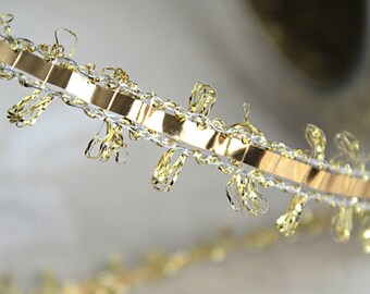 Cordón de 2 m de lurex dorado 0,80 EUR/metro EDDA de 16 mm de ancho N.º 240 (2)
