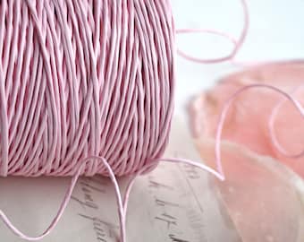 0,25 euro/metro 5-10 m filo di carta tourbillon 1 mm filo rosa baby rosa paperwire wireart artigianato fai da te carta arte floristica 30