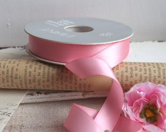 0,30Eur/meter fine satin ribbon doubleface 16 mm Marble Rose Pink 4 m in cut washable ironable spring green ribbon decorative ribbon