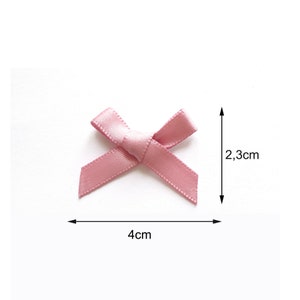 0,16Eur/St 10 Satinschleifen Schleifen 3cm shocking pink Scrapbooking Applikation Basteln Dekoration DIY Nähen Quilt NR 175 Bild 4