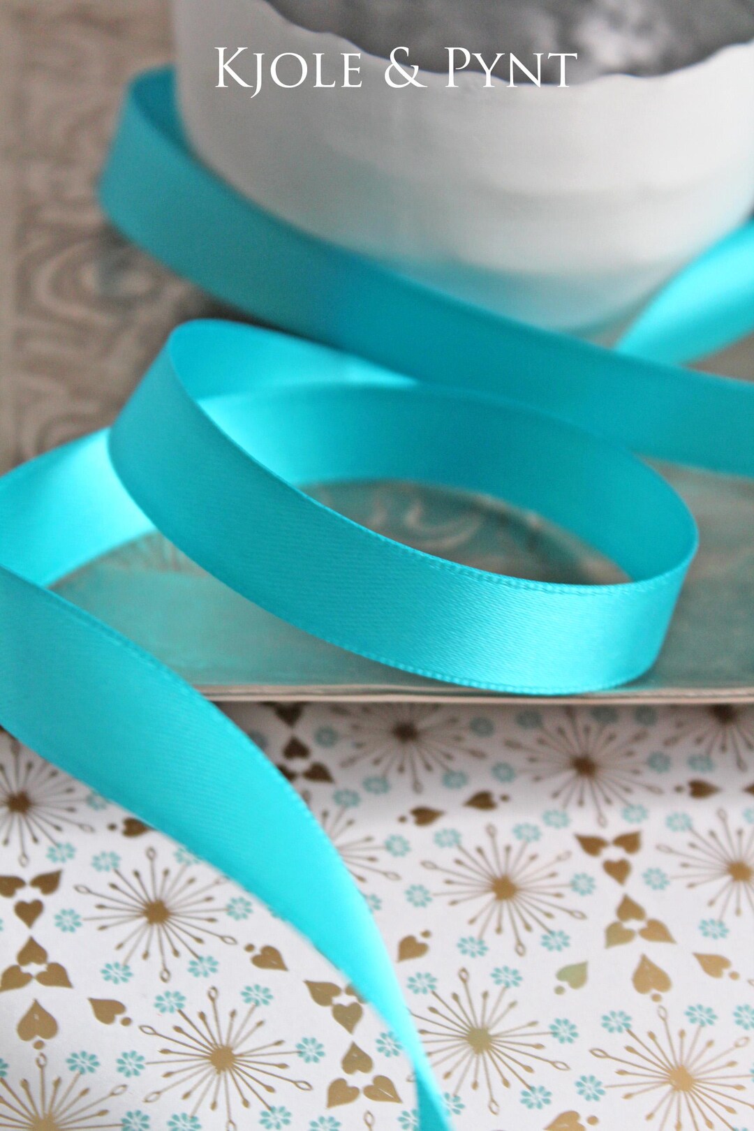 Fine Satin Ribbon 0.40eur/meter 4 M 15 Mm Wide Washable in Turquoise ...