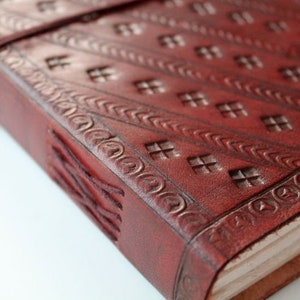 Notizbuch / Tagebuch mit Ledereinband 23x14cm Bild 5