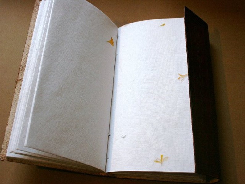Notizbuch / Tagebuch mit Ledereinband 23x14cm Bild 8