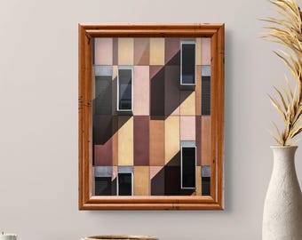 Distressed Oak Picture Frame .75 Inch, Rustic Wood Art Frame, Vintage Oak Photo Display, Farmhouse Wall Decor