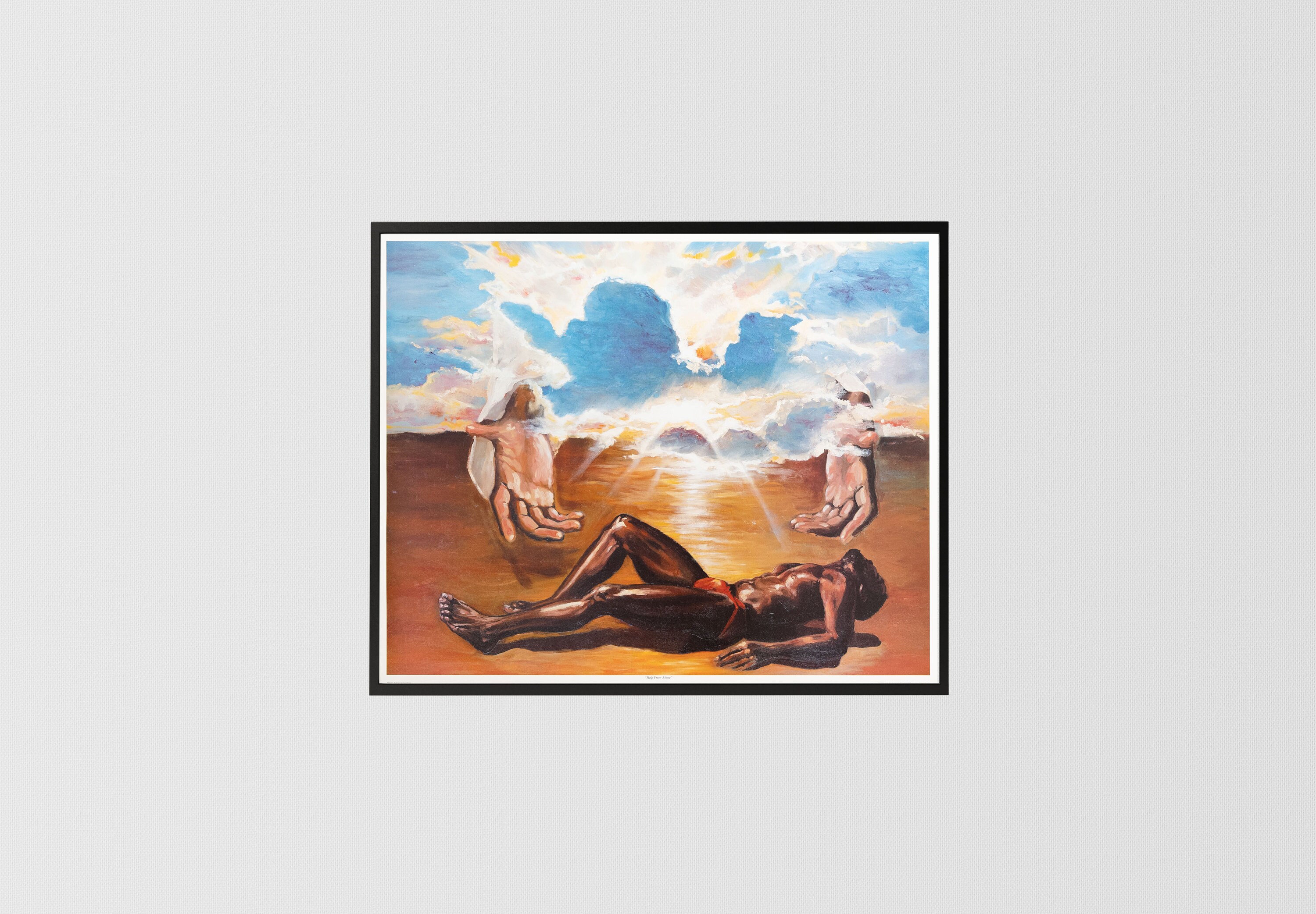 Help From Above by Katherine Roundtree, Art Poster Print for Wall, Home Decor by US Art Frames