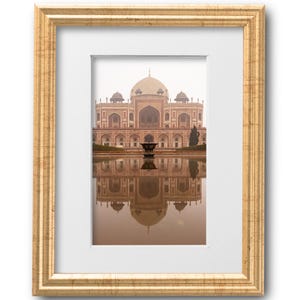 8x10 Antique Gold Picture Frame Matted to 5x7 for Wall Solid Wood Gold Picture Frame with UV Blocking Plexiglass and Preinstalled Hangers