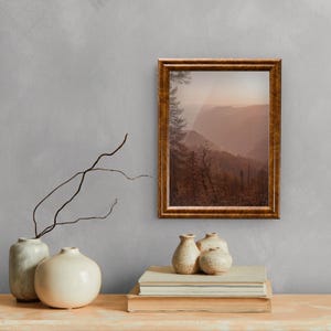 Brown Burl Frame .75 Inch Decorative Picture Frame Classic Faux Burl Solid Wood Frame Display Vintage Wall Decor Gifts by US Art Frames image 2