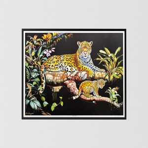 Leopards by Alix Beaujour, Art Poster Print for Wall, Home Decor by US Art Frames
