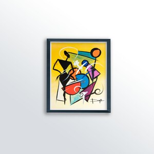 Dancin&#39; to the Rhythm by Doyle, Art Poster Print for Wall, Home Decor by US Art Frames