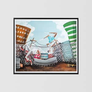 Flippin by Doyle, Art Poster Print for Wall, Home Decor by US Art Frames