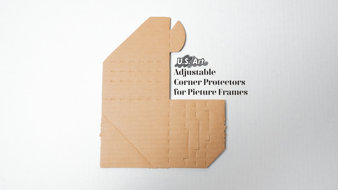 Adjustable Cardboard Corner Protectors for Picture Frames, Fits 1, 1.5