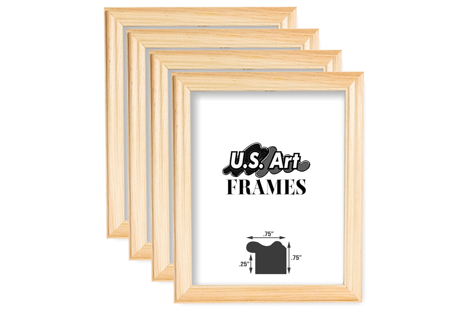 4x6 Unfinished Wood Frames - Choice of 2 or 3 Width DIY Picture/Photo  Frame