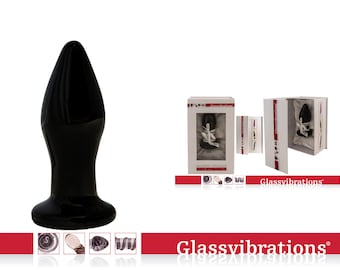 GLASSVIBRATIONS Glasplug Nr. 02 Vibe black 10 Speed, Fernbedienung, (USB)