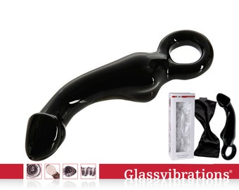 GLASSVIBRATIONS Glasdildo Black Seducer