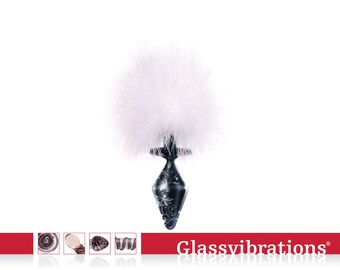 GLASSVIBRATIONS DARK SERIES Plug Pom Pom Tail large