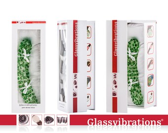 GLASSVIBRATIONS gode en verre concombre