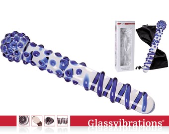 GLASSVIBRATIONS Glasdildo Blue Fantasy