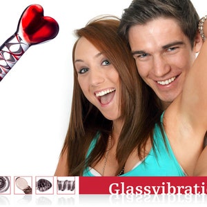 GLASSVIBRATIONS Glasdildo Herz der Liebe rot Bild 5