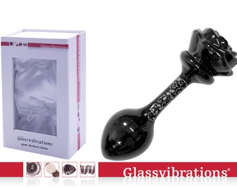 GLASSVIBRATIONS DARK SERIES Glas Plug Rose large