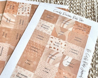 Sandy Rainbow Laminated Bible Tabs | Neutral Colors