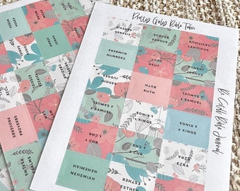 Etiquetas bíblicas laminadas con diseños femeninos / Etiquetas bíblicas adhesivas laminadas / Etiquetas bíblicas florales / Etiquetas bíblicas adhesivas / Accesorios para el diario bíblico