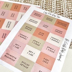 Onglets bibliques en nénuphar plastifié | Onglets bibliques neutres | Onglets bibliques adhésifs laminés | Onglets bibliques colorés | Onglets bibliques de couleur unie