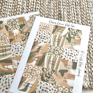LAMINATED Neutral Daisies Bible Tabs | Neutral Bible Tabs | Laminated Adhesive Bible Tabs | Colorful Bible Tabs | Pretty Bible Labels
