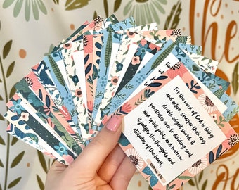 Floral Bible Verse Cards | Scripture Memory, Encouragement (18 Pack)