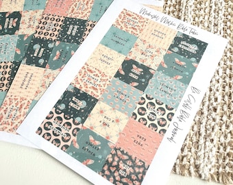 Laminated Midnight Moths Bible Tabs | Boho Theme
