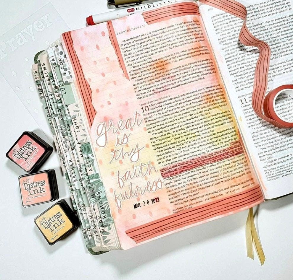 LAMINATED Wilderness Bible Tabs Laminated Adhesive Bible Etsy