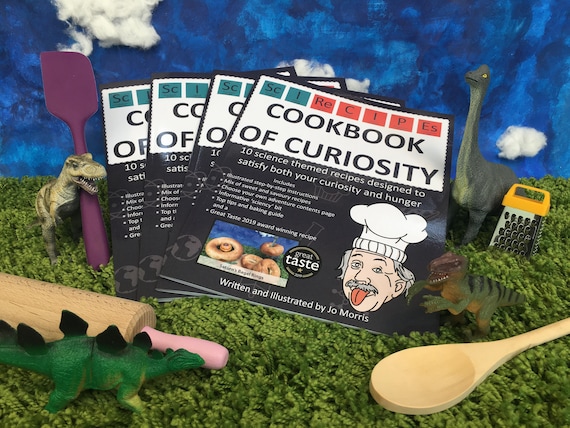 Cookbook of Curiosity Recipe Book, science, home education, gifts for adults, gifts for kids, baking, cooking