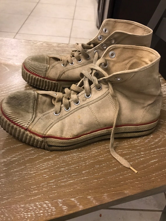 Vintage 1940s-50s basketball sneakers