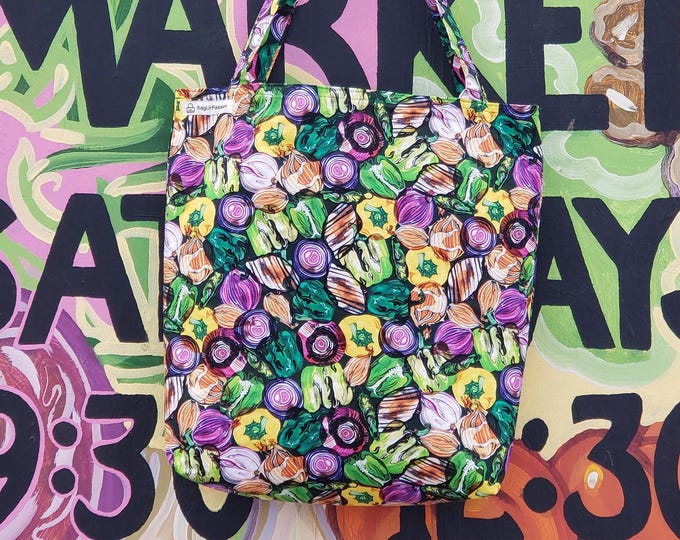 Artful Onion Shopper Bag. Flavorful. Healthy Nutrition.