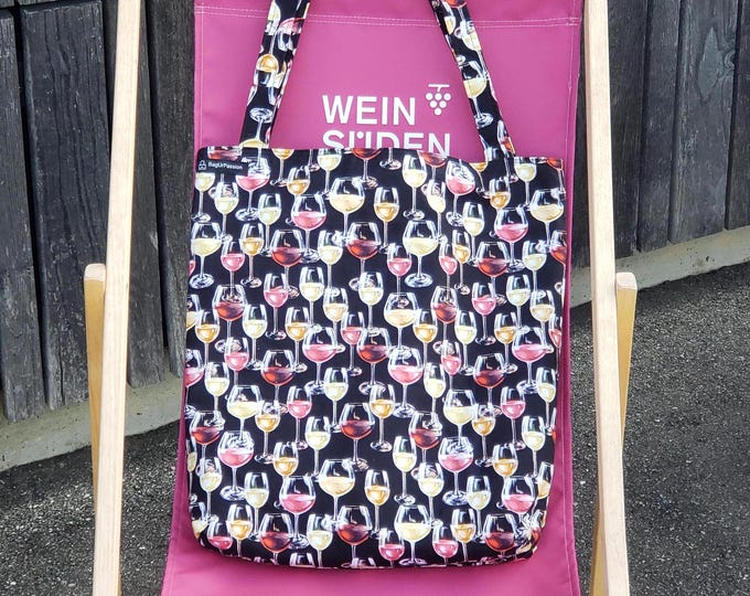 Grapes, harvest, and wine bag. Explore local wineries and vineyard tours.