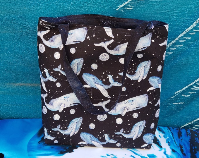 Space Whale constellation bag. Mesmerizing galaxies and stars.