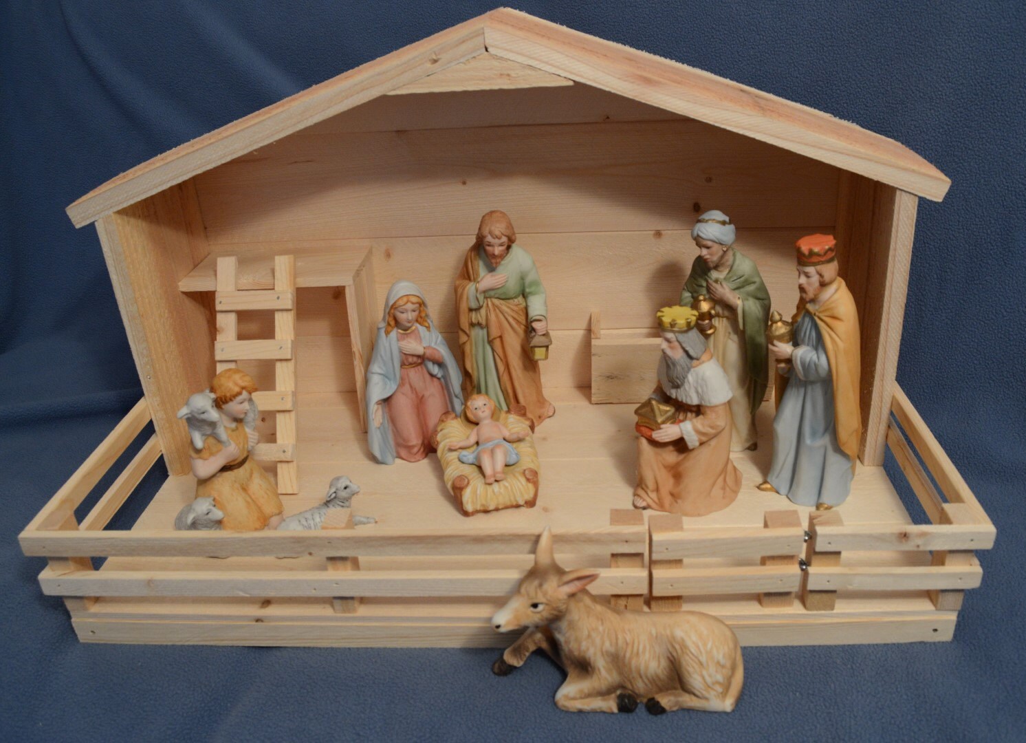 Christmas Nativity Stable Large 30 off Nativity Set not Etsy