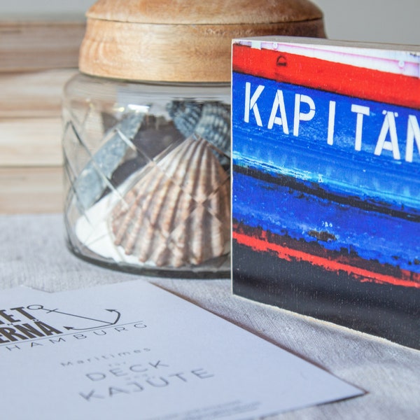 Kapitän - Holzbild